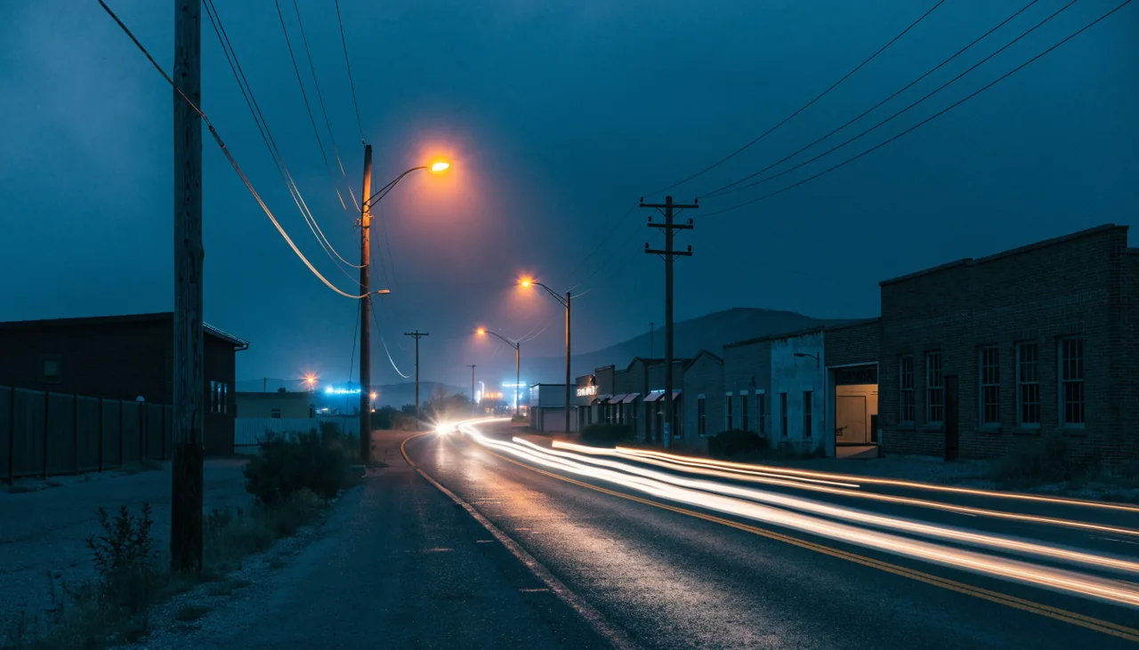 Trafico nocturno en la Sierra Highway de Palmdale donde chocan los conductores ebrios
