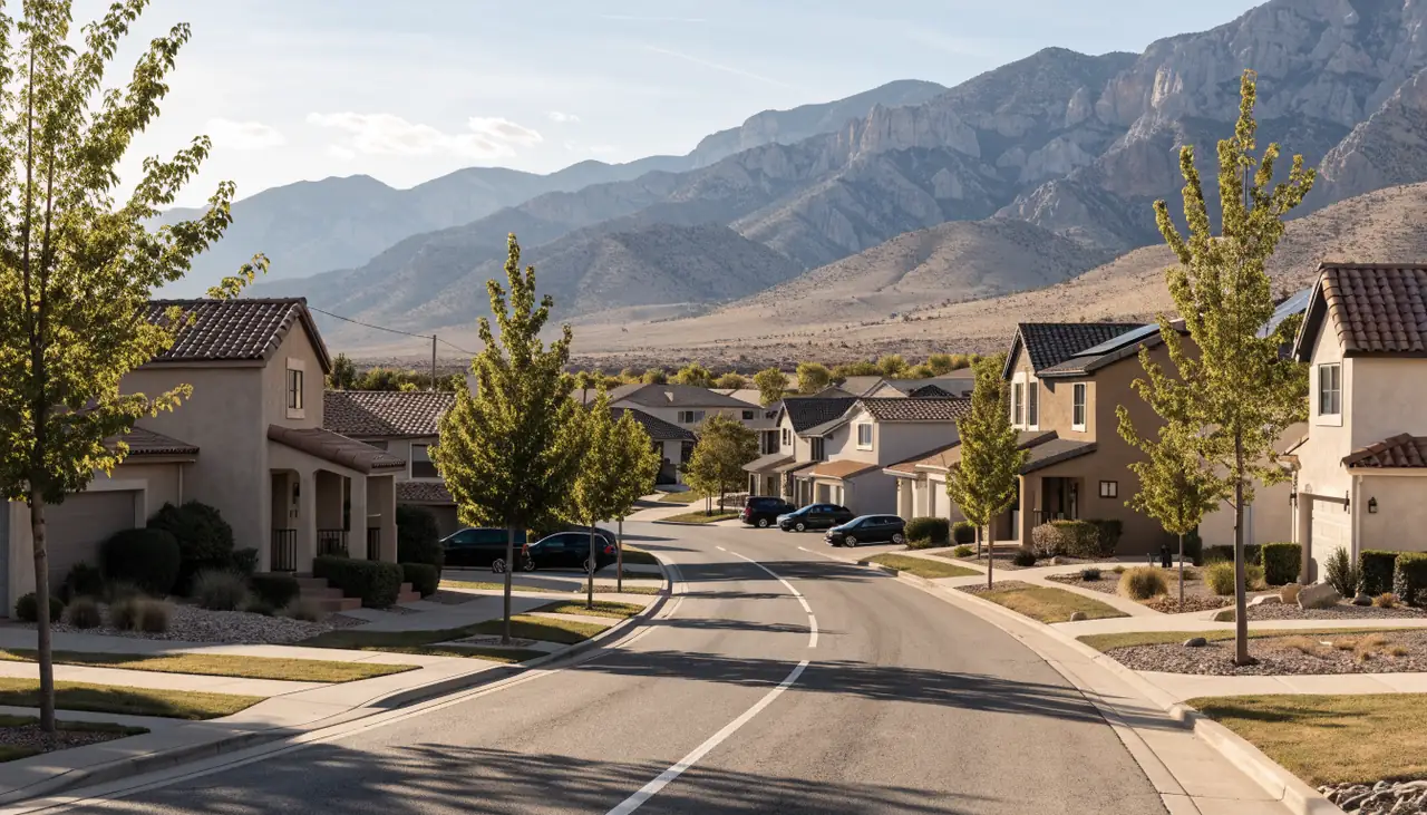Casas de la comunidad planificada de Rancho Vista en el oeste de Palmdale